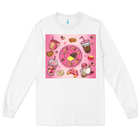 White cafecito y chisme Long Sleeve Tee - MaliasSmallBusiness
