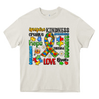 Cream autism awareness Heavy Core Tee - JahusDesignShop