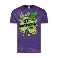 Cloud Purple st. patrick's day shamrock Vintage Tee - MaliasSmallBusiness