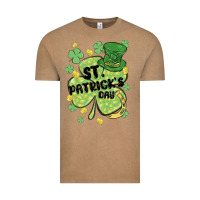 Vintage Coffee st. patrick's day shamrock Vintage Tee - MaliasSmallBusiness