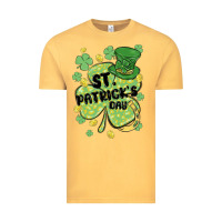 Vintage Mustard st. patrick's day shamrock Vintage Tee - MaliasSmallBusiness
