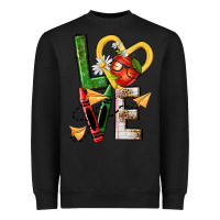Black teacher love nca Heavyweight Sweatshirt - NancyCooperArtShop