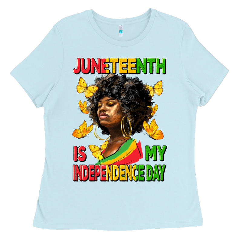 Juneteenth Is My Independence Day Ladies Tee by HRA Design Shop | Teevron