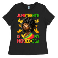 Black juneteenth is my independence day Ladies Tee - HRA Design Shop