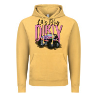 Vintage Mustard let's play dirty Vintage Hoodie - MaliasSmallBusiness