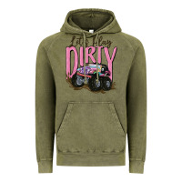 Vintage Olive let's play dirty Vintage Hoodie - MaliasSmallBusiness
