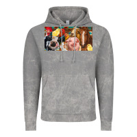 Cloud Rock Farm animals with aztec Vintage Hoodie - RanaPortraitStore
