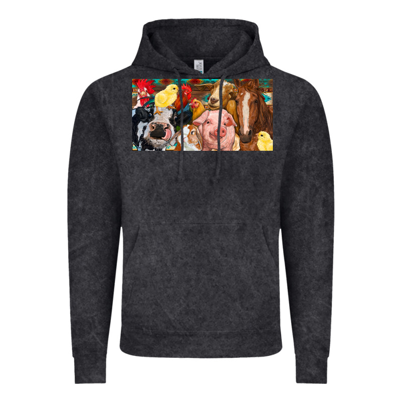 Farm Animals With Aztec Vintage Hoodie by RanaPortraitStore | Teevron