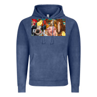 Vintage Denim Farm animals with aztec Vintage Hoodie - RanaPortraitStore