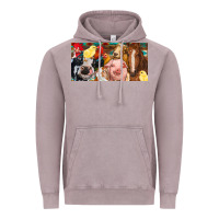 Vintage Zinc Farm animals with aztec Vintage Hoodie - RanaPortraitStore