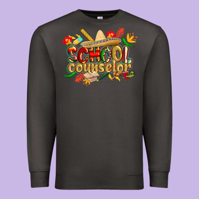 Cinco De Mayo School Counselor Premium Sweatshirt Designed By Cowgirlartshop