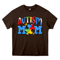 Chocolate Brown autism mom Heavy Core Tee - JahusDesignShop