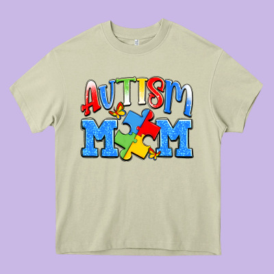 Autism Mom Heavy Core Tee Designed By Jahusdesignshop