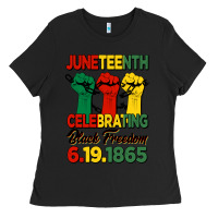 Black juneteenth celebrating black freedom Ladies Tee - HRA Design Shop
