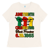 Bone juneteenth celebrating black freedom Ladies Tee - HRA Design Shop