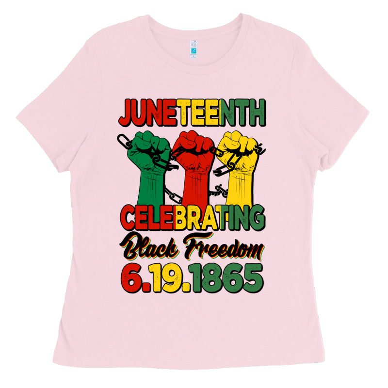 Juneteenth Celebrating Black Freedom Ladies Tee by HRA Design Shop | Teevron
