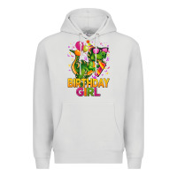 Dove Grey 1st birthday girl t rex pink Premium Hoodie - CowGirlArtShop