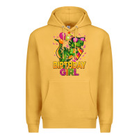 Mustard 1st birthday girl t rex pink Premium Hoodie - CowGirlArtShop