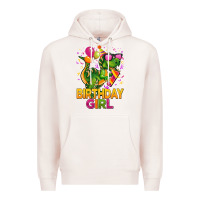 Pale Pink 1st birthday girl t rex pink Premium Hoodie - CowGirlArtShop
