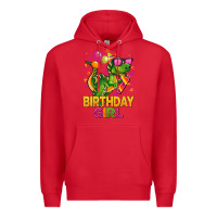 Red 1st birthday girl t rex pink Premium Hoodie - CowGirlArtShop