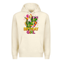 Sandshell 1st birthday girl t rex pink Premium Hoodie - CowGirlArtShop