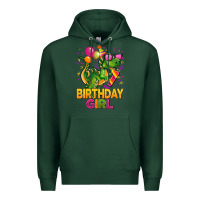 Sports Green 1st birthday girl t rex pink Premium Hoodie - CowGirlArtShop