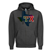 Charcoal Heather Texas Zipper Hoodie - Bettercallsaul