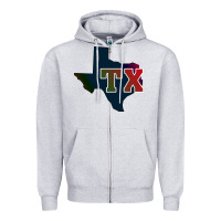 Heather Grey Texas Zipper Hoodie - Bettercallsaul