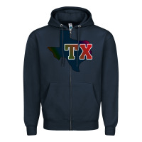 Navy Texas Zipper Hoodie - Bettercallsaul