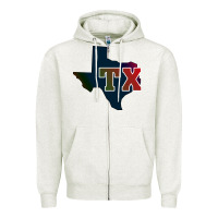 Oatmeal Heather Texas Zipper Hoodie - Bettercallsaul