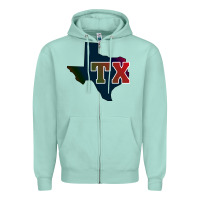 Seafoam Texas Zipper Hoodie - Bettercallsaul