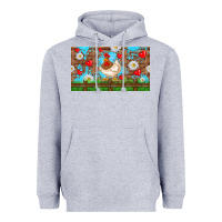Heather Grey cute chicken Heavyweight Hoodie - TumblerDesignByShophia