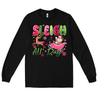 Black sleigh all day Long Sleeve Tee - MaliasSmallBusiness