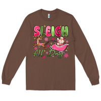 Chestnut sleigh all day Long Sleeve Tee - MaliasSmallBusiness