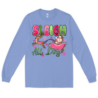 Colony Blue sleigh all day Long Sleeve Tee - MaliasSmallBusiness
