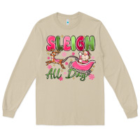 Mushroom sleigh all day Long Sleeve Tee - MaliasSmallBusiness