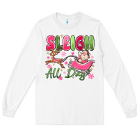White sleigh all day Long Sleeve Tee - MaliasSmallBusiness