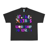 Pigment Black if the stars were made to worship so will i Urban Heavy Tee - MaliasSmallBusiness