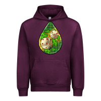 Mauve Wine st.patrick's teardrop earrings Urban Hoodie - FaDigitalArtStudio
