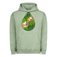 Pigment Oil Green st.patrick's teardrop earrings Urban Hoodie - FaDigitalArtStudio