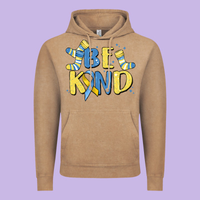 Be Kind Vintage Hoodie Designed By Maliassmallbusiness