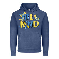 Vintage Denim be kind Vintage Hoodie - MaliasSmallBusiness