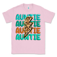 Bubblegum Pink auntıe with lightning bolt Classic Tee - MaliasSmallBusiness
