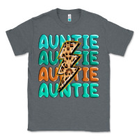 Charcoal Heather auntıe with lightning bolt Classic Tee - MaliasSmallBusiness