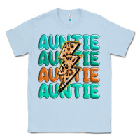 Dusty Blue auntıe with lightning bolt Classic Tee - MaliasSmallBusiness