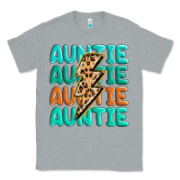 Heather Grey auntıe with lightning bolt Classic Tee - MaliasSmallBusiness