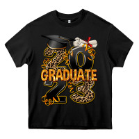 Black 2023 graduate leopard Heavy Core Tee - AdoDesignShop