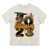 Cream 2023 graduate leopard Heavy Core Tee - AdoDesignShop