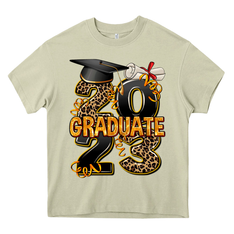2023 Graduate Leopard Heavy Core Tee by AdoDesignShop | Teevron