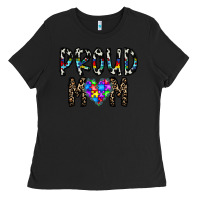 Black proud mom Ladies Tee - CowhideDigitalArt